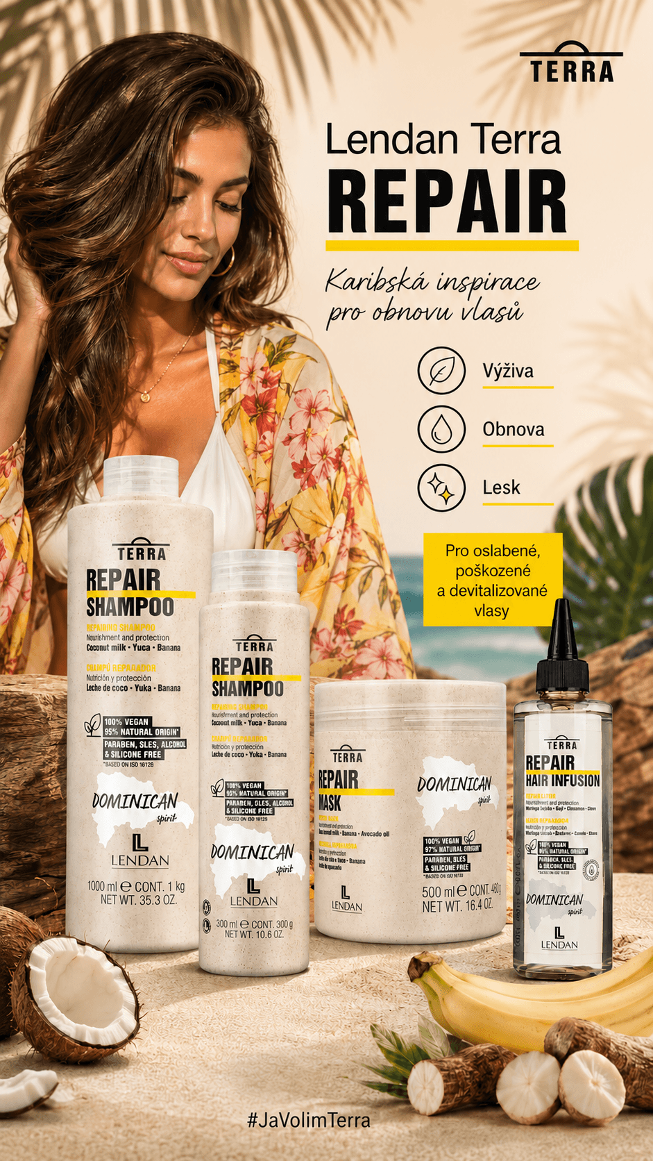 Lendan TERRA REPAIR pro poškozené vlasy