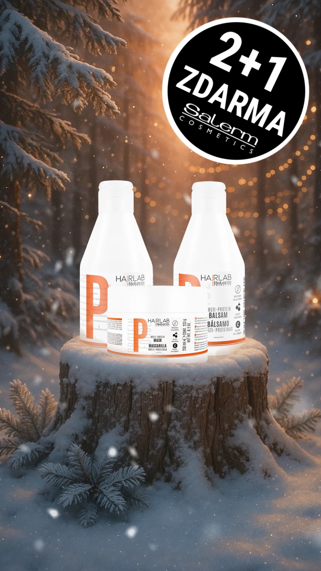 Salerm PROTEIN FORCE sada pro poškozené vlasy