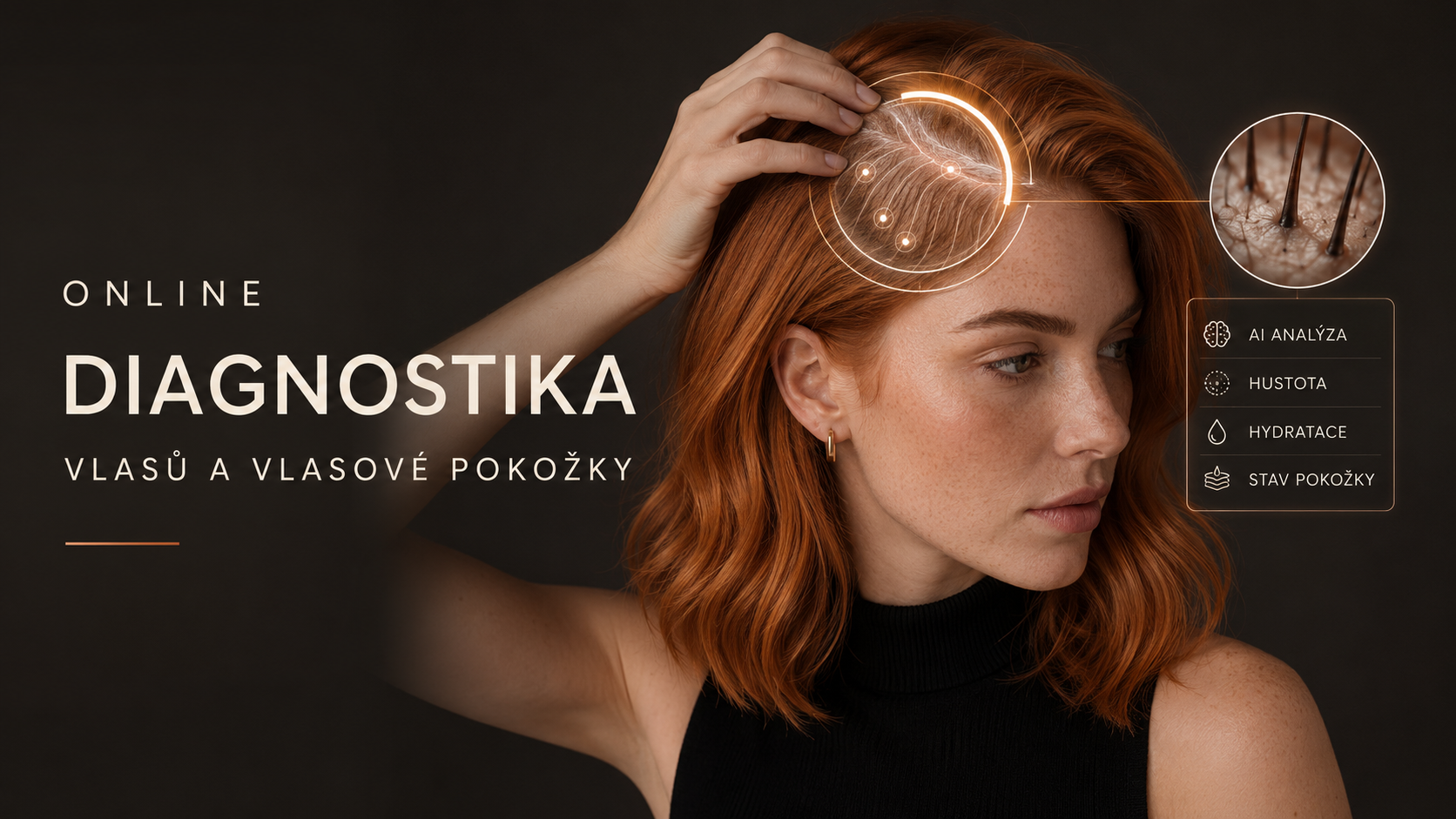 Online diagnostika vlasů a vlasové pokožky