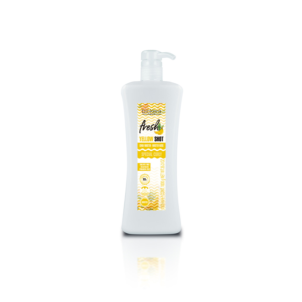 Salerm Biokera Yellow Shot Booster pro vlnité vlasy 1000 ml