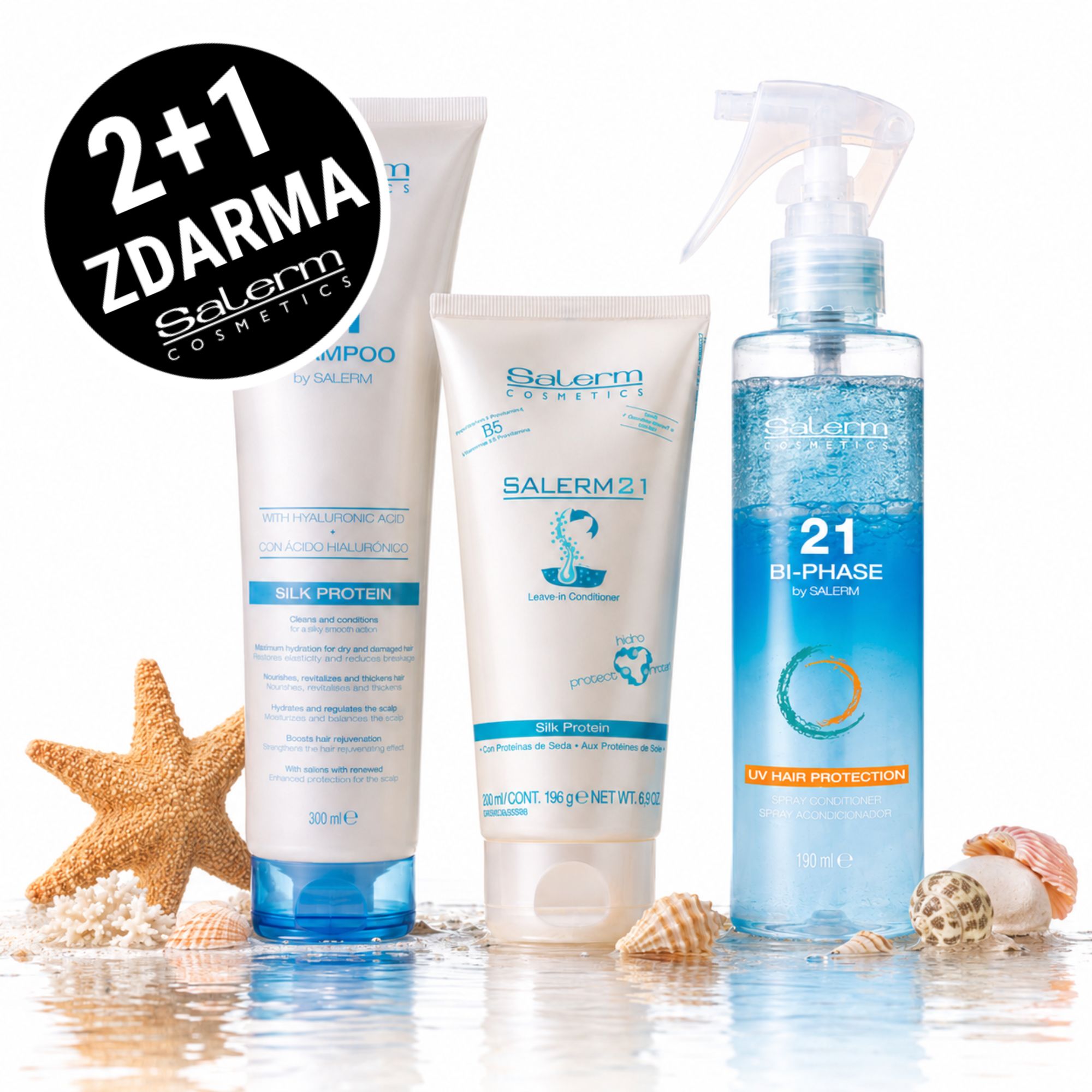 2+1 Zdarma! Salerm 21 SUN letní kosmetická sada