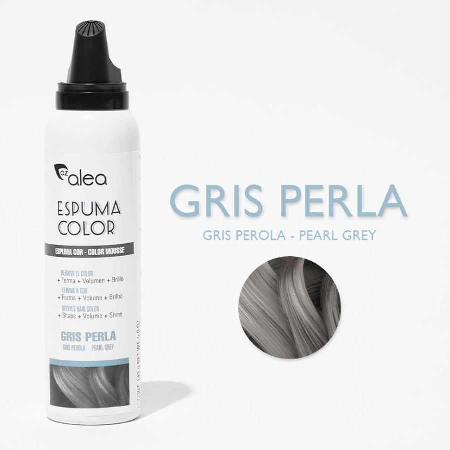 Alea Espuma Color barevná tužící pěna na vlasy ŠEDÁ PERLA 150 ml