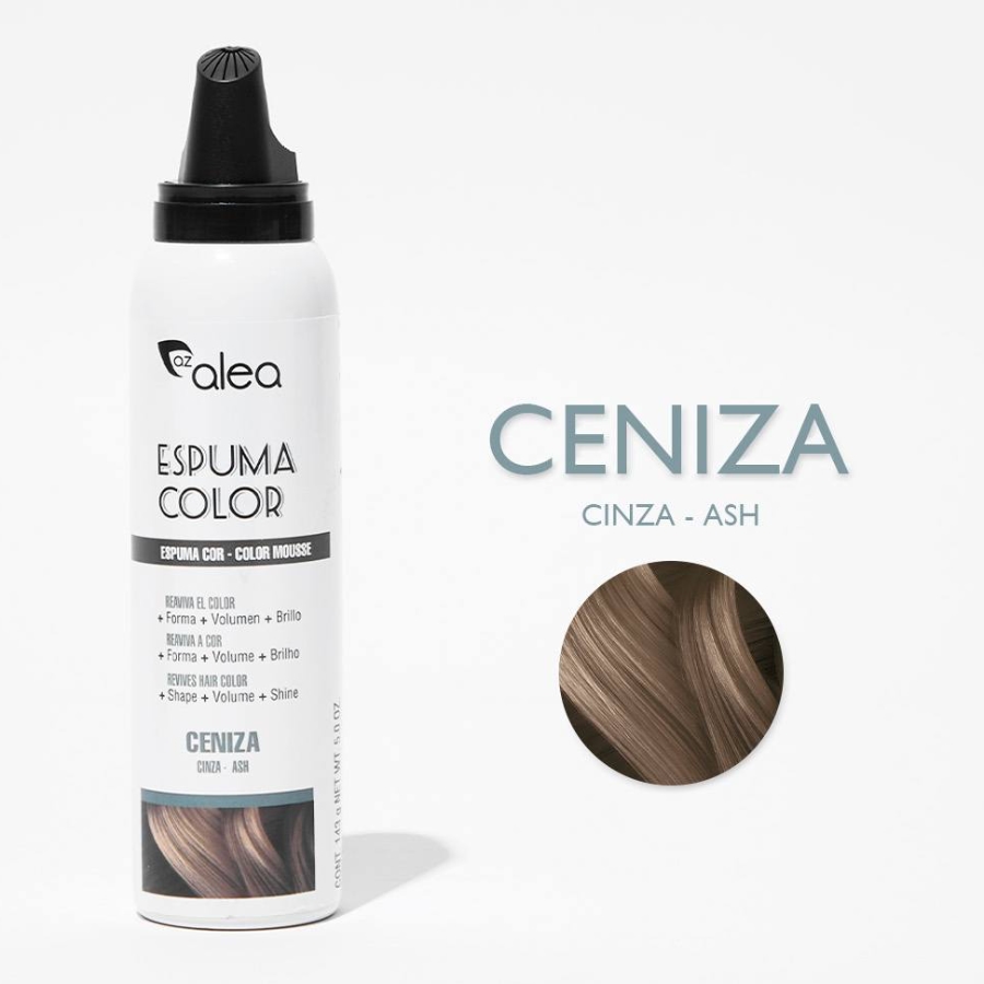 Alea Espuma Color barevná tužící pěna na vlasy POPELAVÁ 150 ml