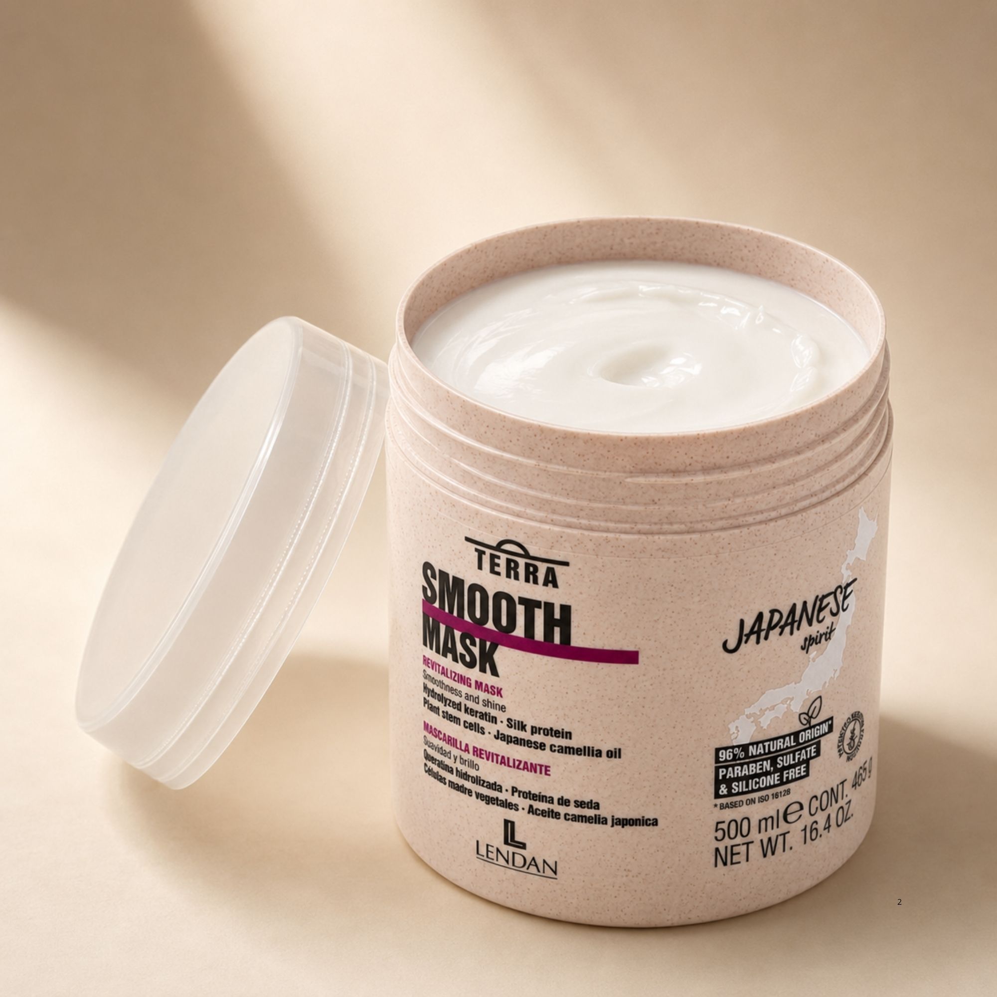 Lendan Terra Smooth uhlazující maska pro krepaté vlasy 500 ml