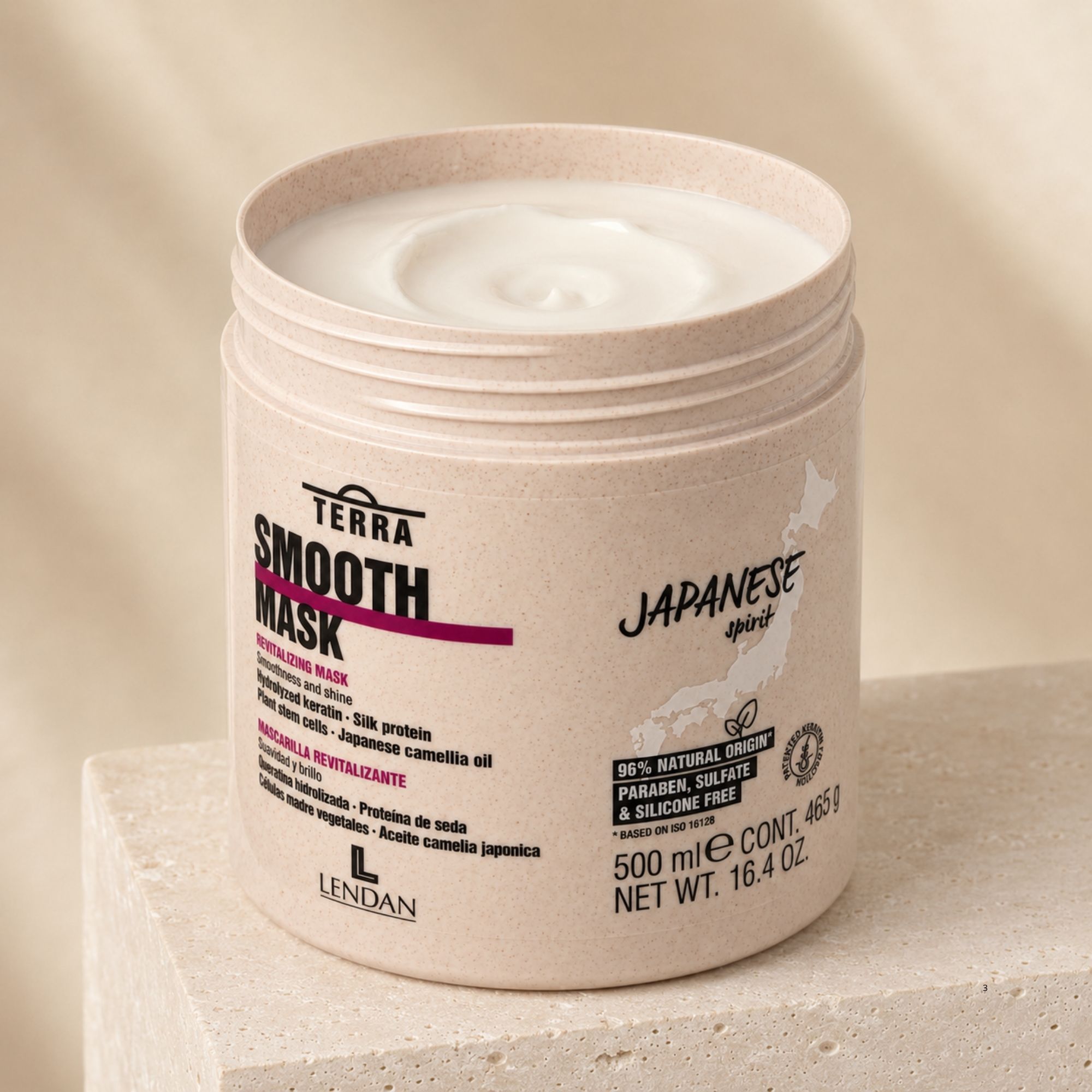 Lendan Terra Smooth uhlazující maska pro krepaté vlasy 500 ml