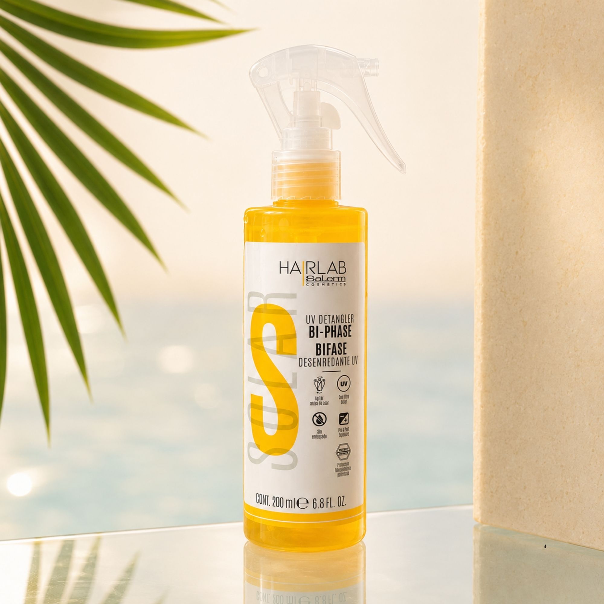 Salerm SOLAR BI-PHASE UV Detangler dvousložkový kondicionér na vlasy 200 ml