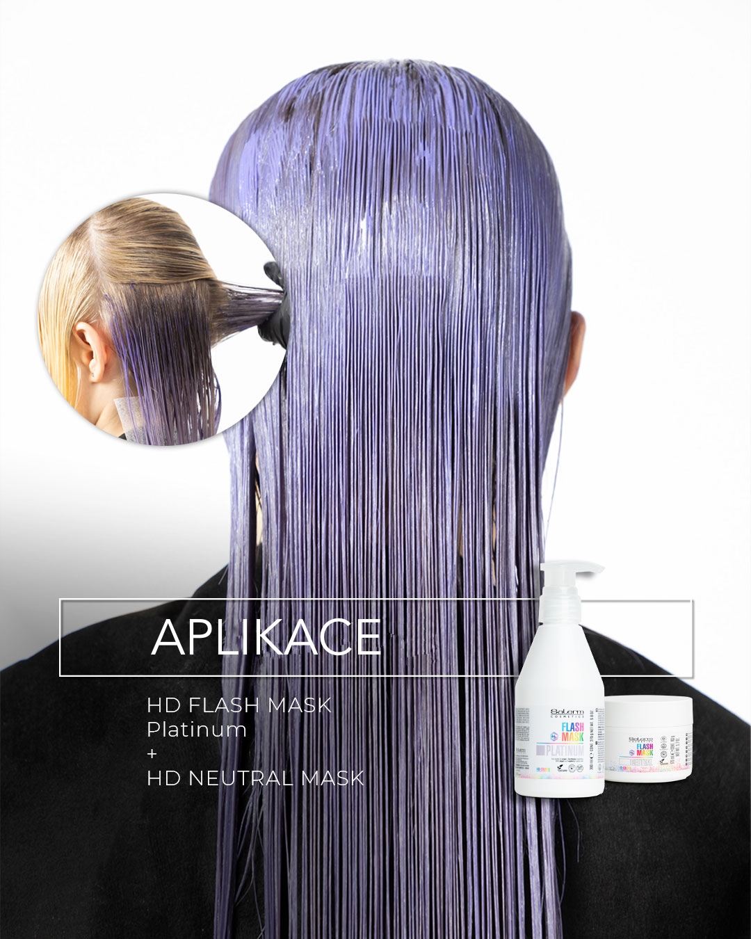 Salerm HD Colors Flash Mask barvicí maska platinová 60 ml