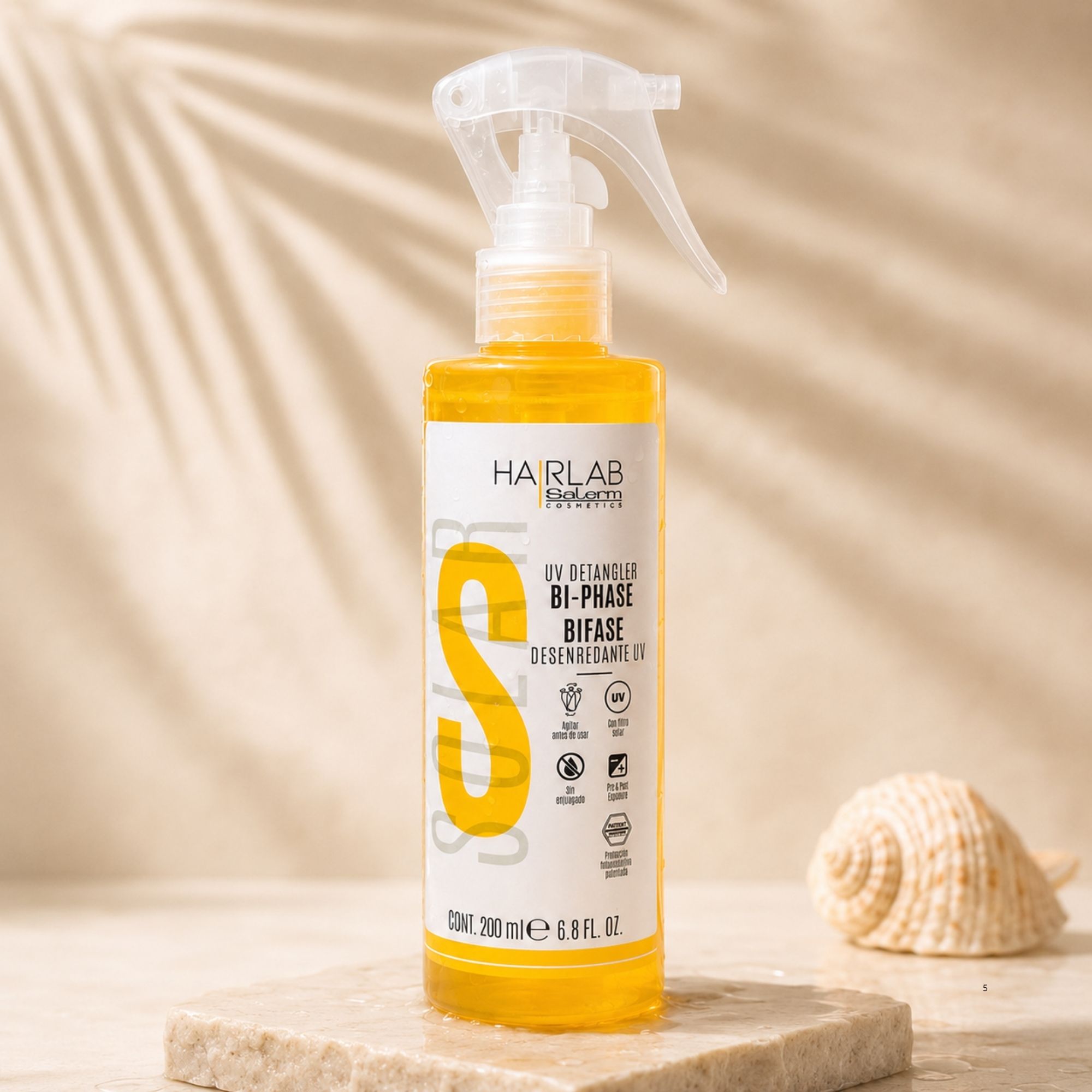 Salerm SOLAR BI-PHASE UV Detangler dvousložkový kondicionér na vlasy 200 ml