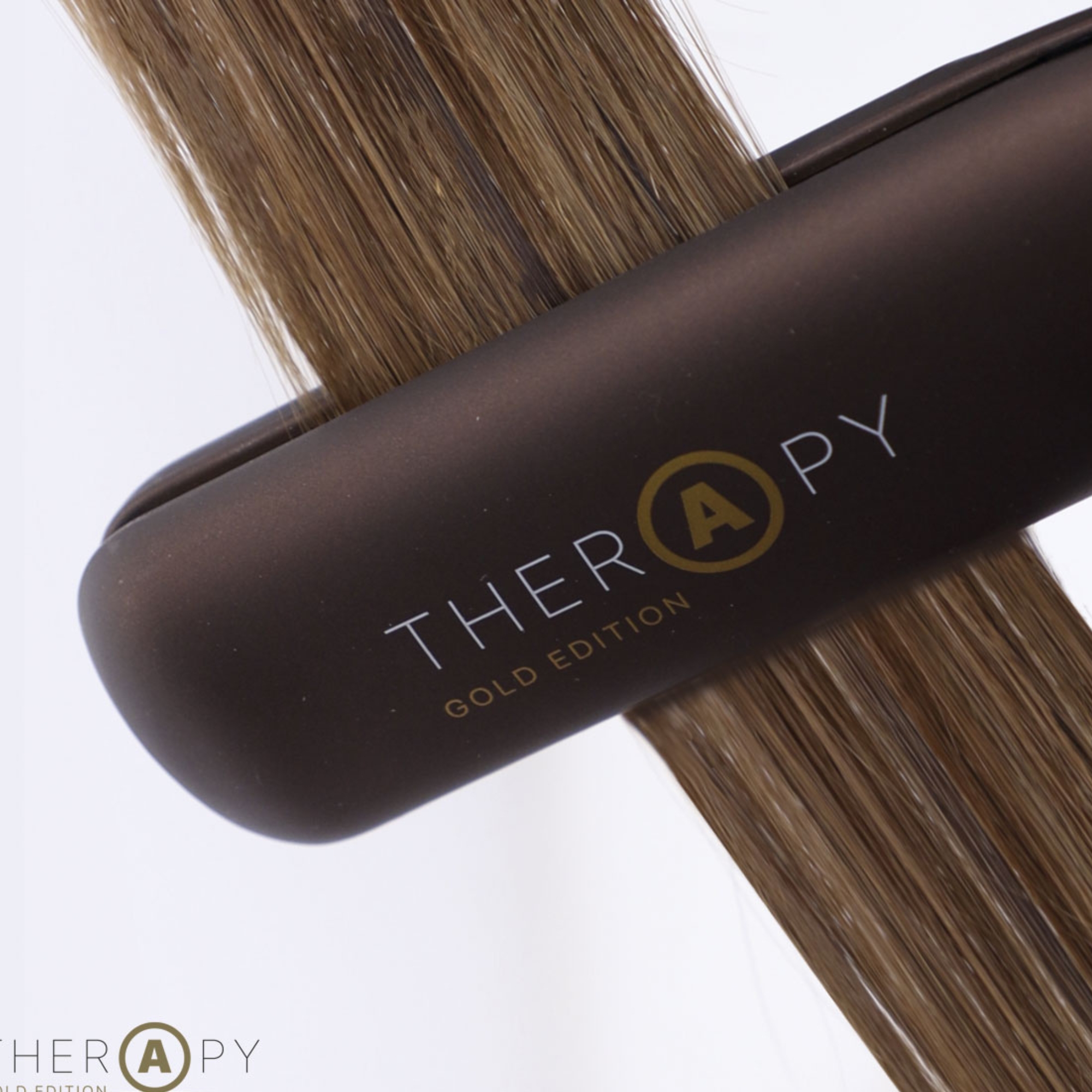 Salerm Therapy Marron profesionální infračervená žehlička na vlasy hnědá
