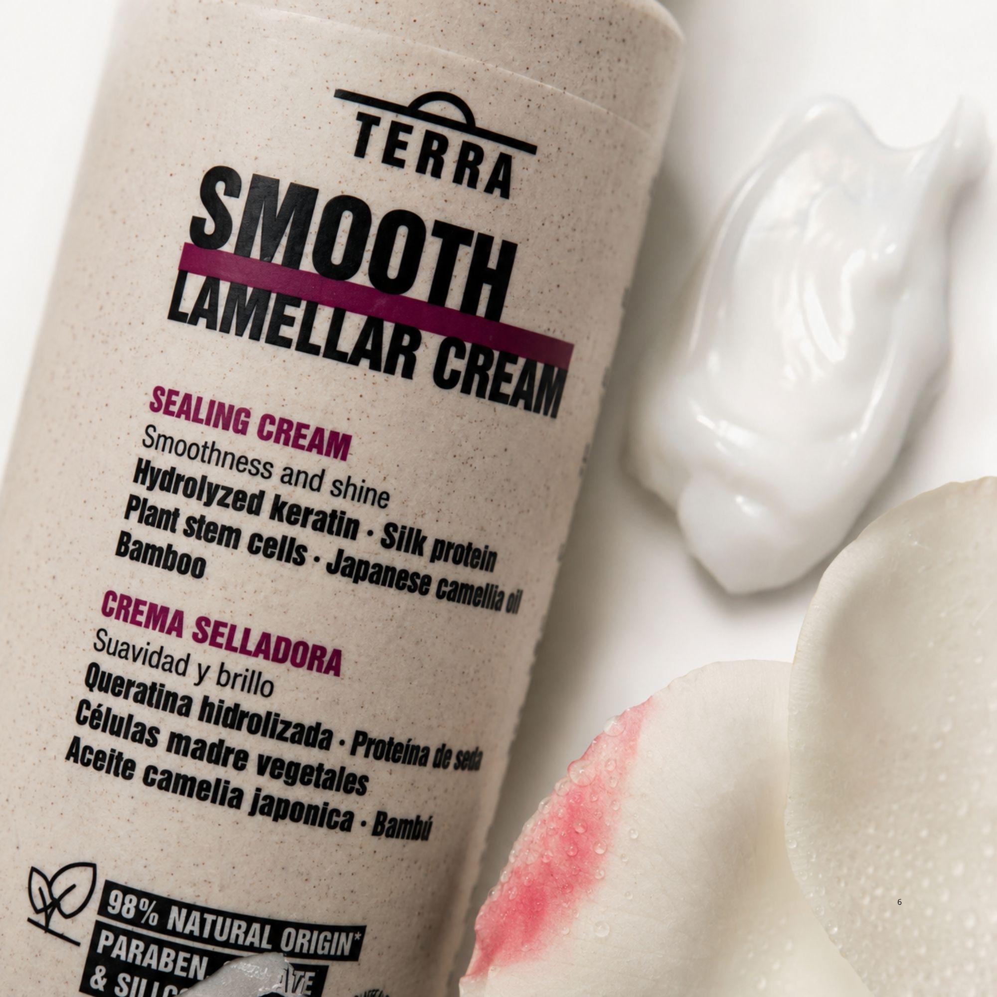 Lendan Terra Smooth uhlazující krém pro laminaci vlasů 300 ml