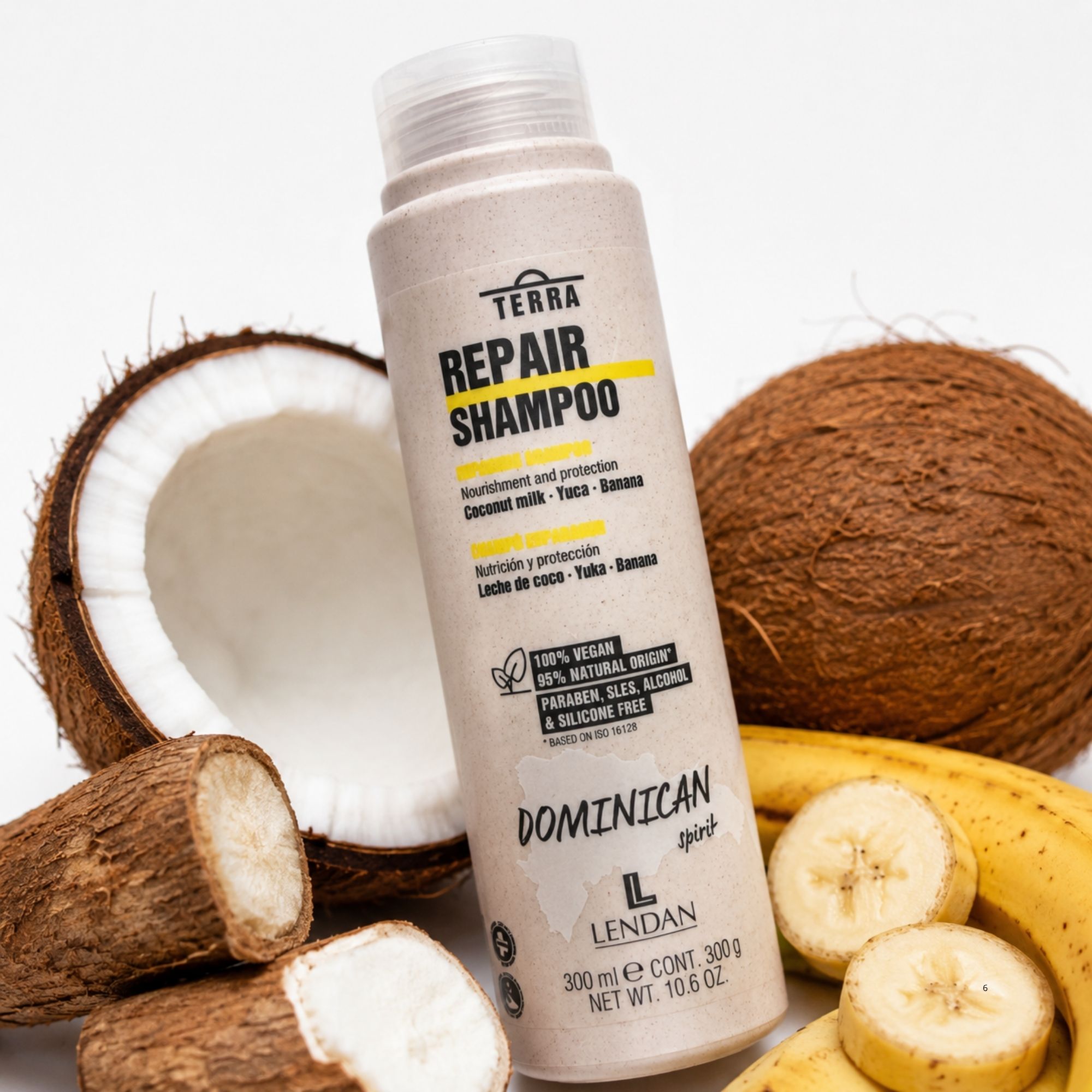 Lendan Terra Repair obnovující šampon pro poškozené vlasy 300 ml